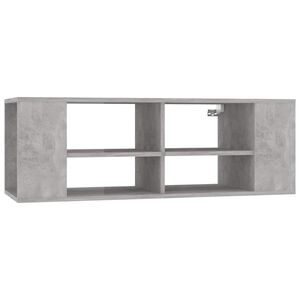 vidaXL V&auml;ggmonterad tv-b&auml;nk betonggr&aring; 102x35x35 cm konstruerat tr&auml;
