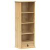 vidaXL CD-hylla Corona 40x30x110 cm massiv furu
