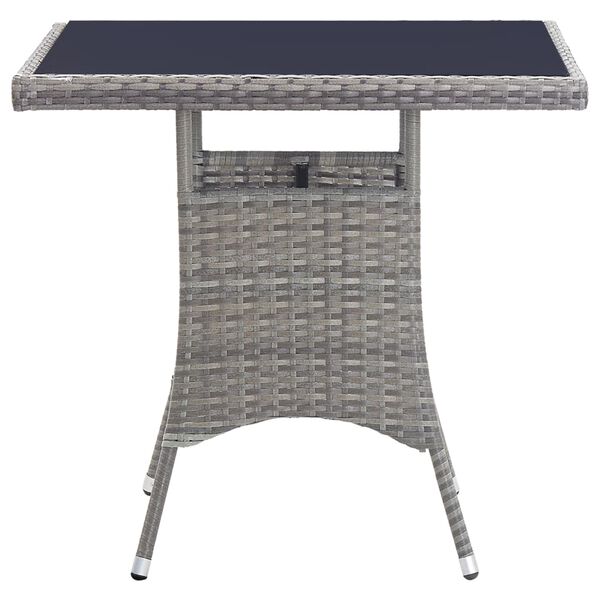 vidaXL Matgrupp f&ouml;r tr&auml;dg&aring;rden med dynor 5 delar konstrotting gr&aring;