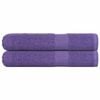 vidaXL Handdukar FROGN 2 st lila 100x200 cm 360 gsm