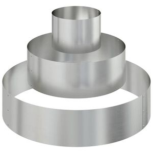 vidaXL Tr&auml;dg&aring;rdsplanterare Silver 90 x 90 x 20 cm Galvaniserat St&aring;l