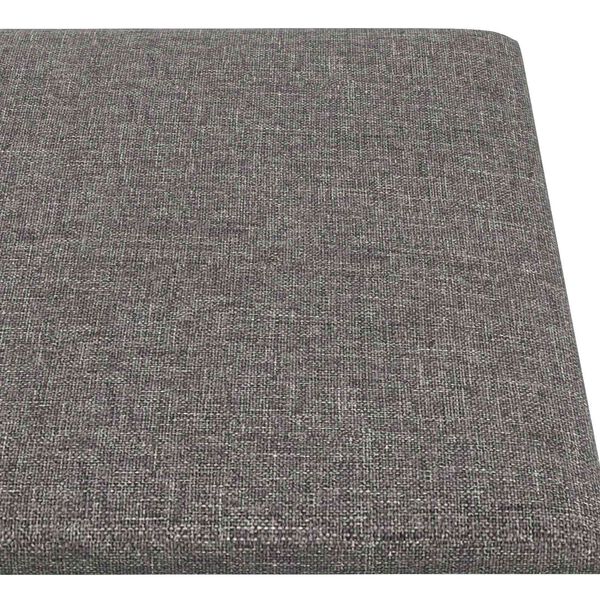 vidaXL V&auml;ggs&auml;nggavel 12 pcs Ljusgr&aring; 90 x 15 cm tyg