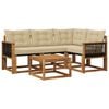 vidaXL Utomhussoffset 5 st Naturlig och Beige