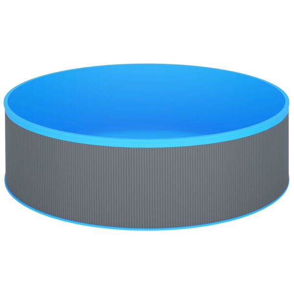 vidaXL Plaskpool 350x90 cm grå