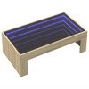vidaXL Soffbord med Infinity LEDs sonoma-ek 90x50x30 cm