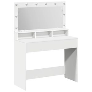 vidaXL Smyckebord Vit 100 x 41 x 135 cm Konstruerat tr&auml;