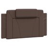 vidaXL Bed "Viana" with Mattress Brown 100x200 cm Faux Leather