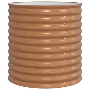 vidaXL H&ouml;jd b&auml;dd Brun 80 x 80 x 81 cm St&aring;l