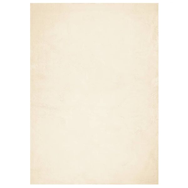 vidaXL Mjuk matta HUARTE med kort lugg tv&auml;ttbar gr&auml;ddvit 140x200 cm