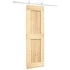 vidaXL Skjutd&ouml;rr 70 x 210 cm Massiv furutr&auml;d&ouml;rr (obehandlad)