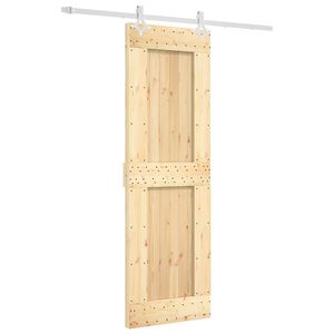 vidaXL Skjutd&ouml;rr 70 x 210 cm Massiv furutr&auml;d&ouml;rr (obehandlad)