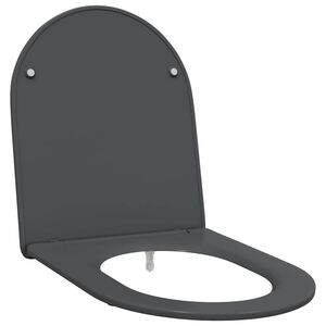 vidaXL Toalettstol Antracit 47 x 36 x 3,4 cm Duroplast