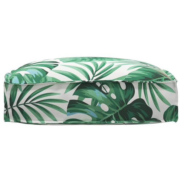 vidaXL Kudde L&ouml;v Bladm&ouml;nster 50 x 50 x 12 cm Oxford Tyg