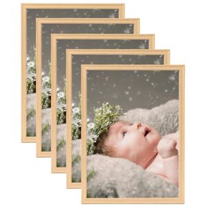 vidaXL Fotoramar 5 st f&ouml;r bord ljus ek 13x18 cm