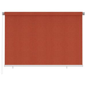vidaXL Rullgardin utomhus 225 (B) x 140 (H) cm terrakotta HDPE