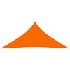vidaXL Solsegel oxfordtyg trekantigt 3x4x4 m orange