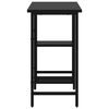 vidaXL Datorbord svart 80x40x72 cm MDF och metall