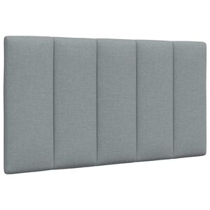 vidaXL Headboard Cushion "Hanko" Light Grey 80 cm Fabric