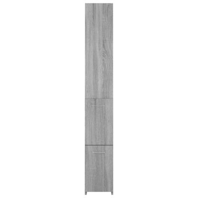 vidaXL Badrumsskåp grå sonoma 25x26,5x170 cm konstruerat trä
