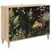 vidaXL Sideboard RHENEN Sonoma-ek 102 x 33 x 75 cm Konstruerat tr&auml;