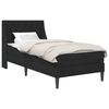 vidaXL S&auml;ngram med madrass Svart 90 x 190 cm Sammet