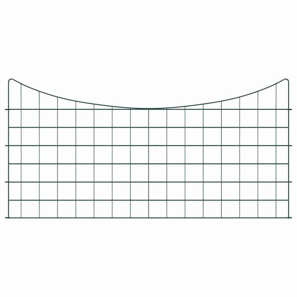 vidaXL Dammskydd Set 5 pcs Gr&ouml;n 100 x 50 cm St&aring;l