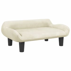 vidaXL Hundb&auml;dd gr&auml;ddvit 70x40x24 cm sammet