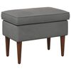 vidaXL Fotpall M&ouml;rkgr&aring; 55 x 35 x 41 cm Sammet