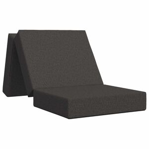 vidaXL F&auml;llbar Soffbed 75 x 67 x 45 cm M&ouml;rkgr&aring;