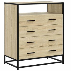 vidaXL Byr&aring; sonoma-ek 70x41x83,5 cm konstruerat tr&auml;