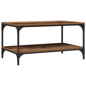 vidaXL Kaffeebord Gammalt tr&auml; 80 x 50 x 40 cm Konstruerat tr&auml;