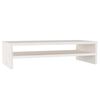 vidaXL Sk&auml;rmst&auml;ll vit 50x24x13 cm massiv furu