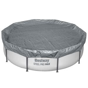 Bestway Poolt&auml;cke &Oslash;3,05 m Rund Polyester Gr&aring;