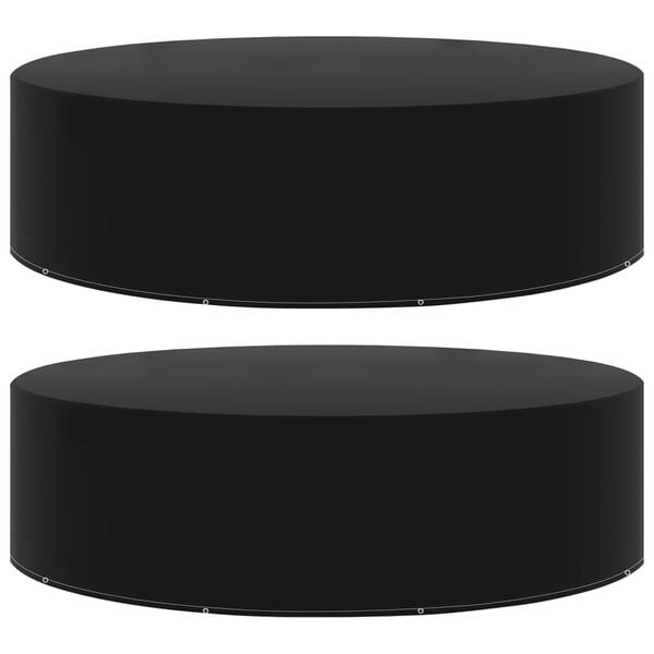 vidaXL Överdrag för trädgårdsmöbler 2 st 10 öljetter 205x90 cm