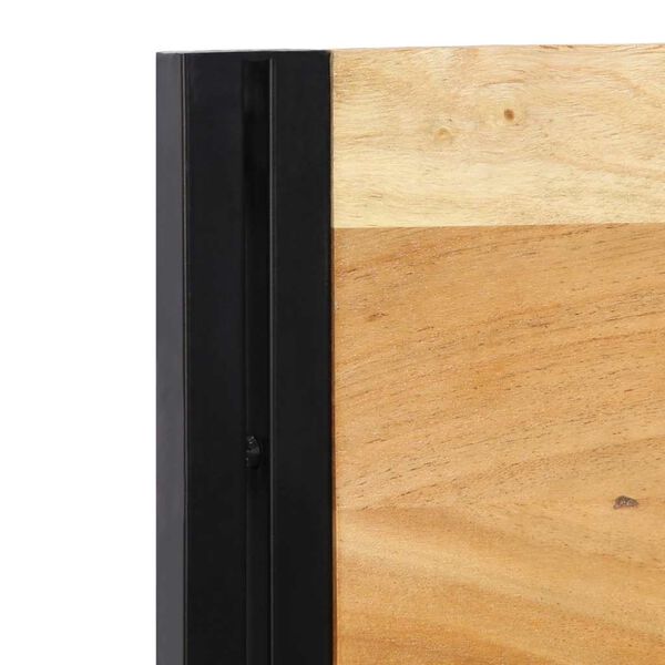 vidaXL S&auml;nggavel 200 cm massivt tr&auml;, akacia och j&auml;rn