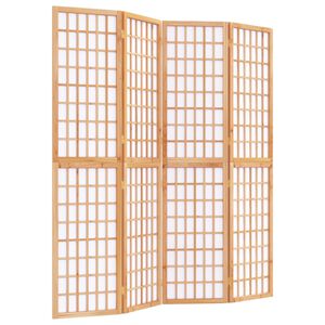vidaXL Rumsavdelare med 4 paneler japansk stil 160x170 cm
