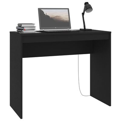 vidaXL Skrivbord svart 90x40x72 cm konstruerat trä