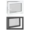 vidaXL Tilt & Turn K&auml;llarf&ouml;nster RISOR 80 x 50 cm PVC och glas