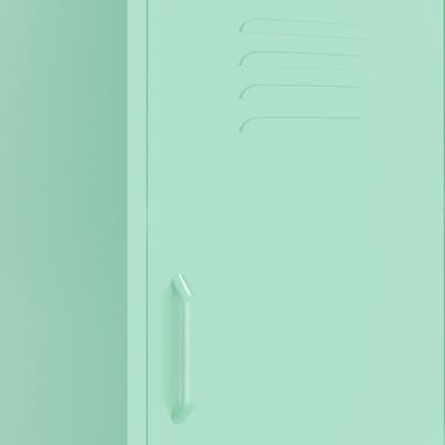 vidaXL Förvaringsskåp mintgrön 42,5x35x101,5 cm stål