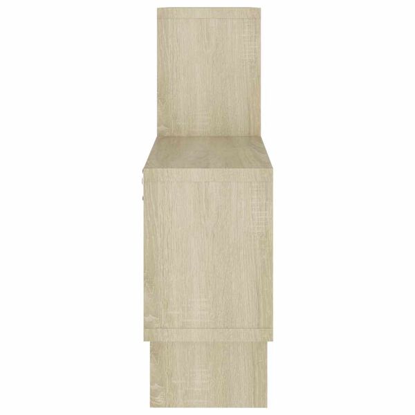 vidaXL Bilformad vägghylla sonoma-ek 82x15x51 cm konstruerat trä