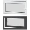 vidaXL Tilt & Turn K&auml;llarf&ouml;nster RISOR 110 x 60 cm PVC och glas