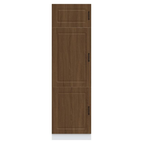 vidaXL K&ouml;kssk&aring;p Kalmar brun ek konstruerat tr&auml;