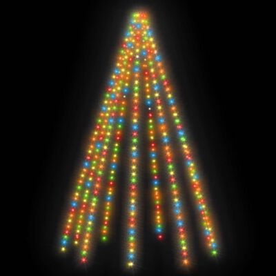 vidaXL Ljusnät för julgran 400 lysdioder färgglad 400 cm