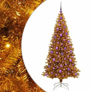 vidaXL Julgran Guld 180 cm PET