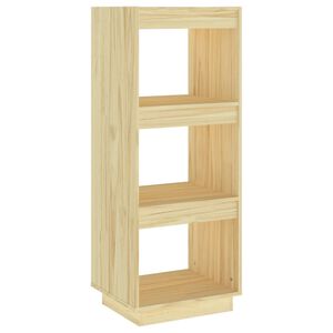 vidaXL Bokhylla/rumsavdelare 40x35x103 cm massiv furu