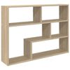vidaXL V&auml;gg hylla V&auml;ggmonterat Sonoma-ek 95 x 20 x 69,5 cm