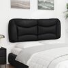 vidaXL Headboard Cushion "Hvar" Black 140 cm Faux Leather