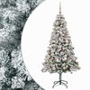 vidaXL Konstgjord julgran med kulor 120 cm 150 LED-lampor Varmvit