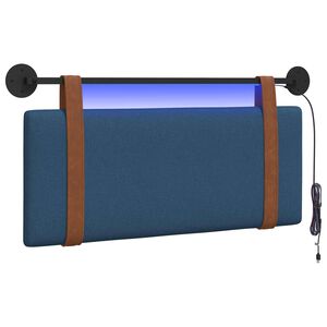 vidaXL H&auml;ngande s&auml;nggavel Med LED-lampa Bl&aring; Antik PU