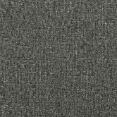 vidaXL Sängram med huvudgavel mörkgrå 160x200 cm tyg